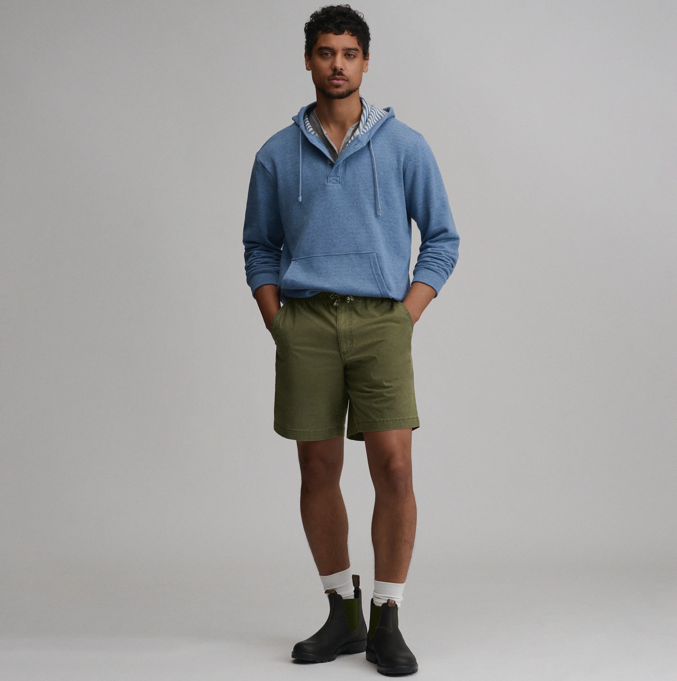 Men's Henley Hoodie