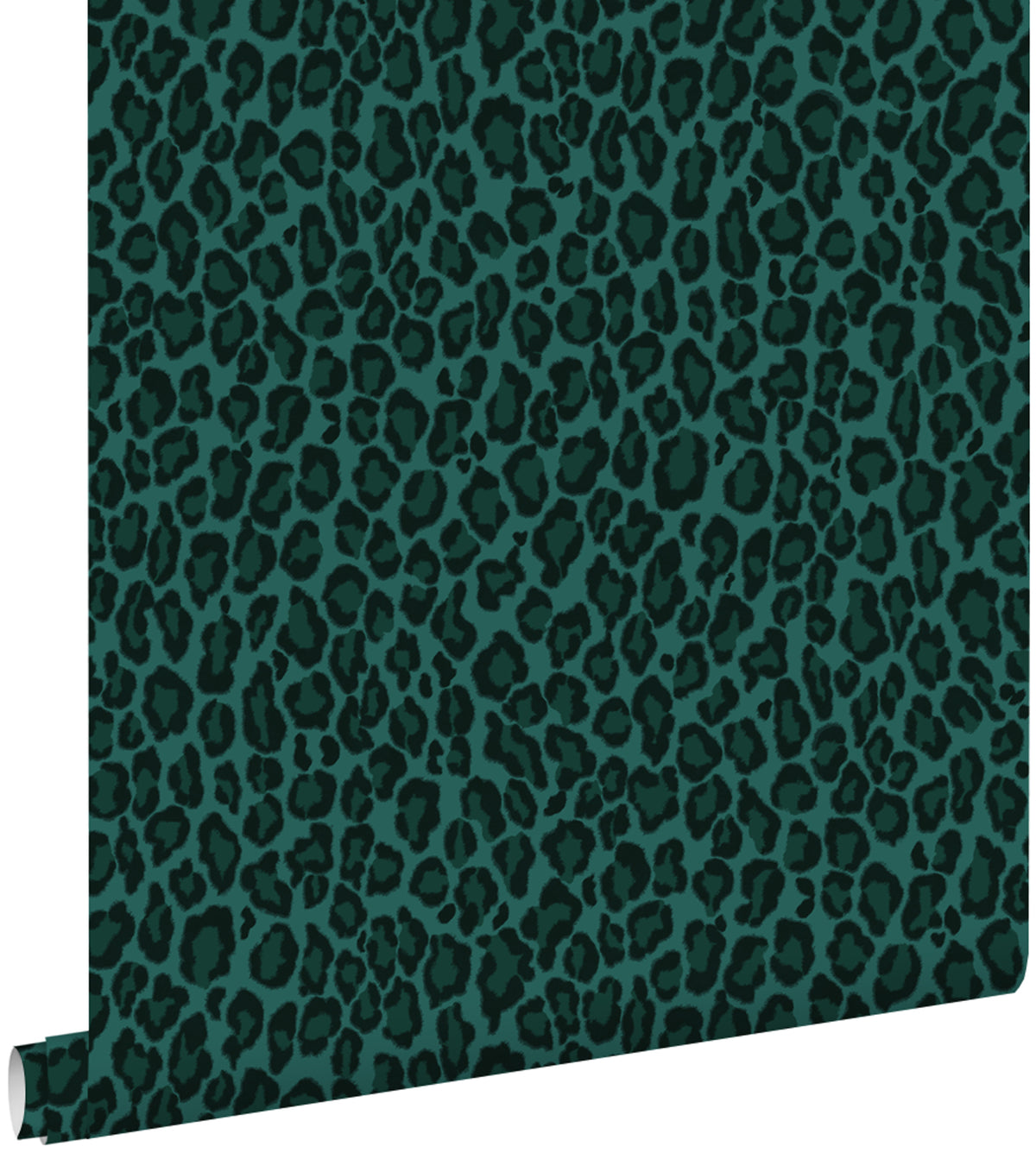 ESTAhome behang panterprint petrolblauw - 53 cm x 10.05 m - 139154