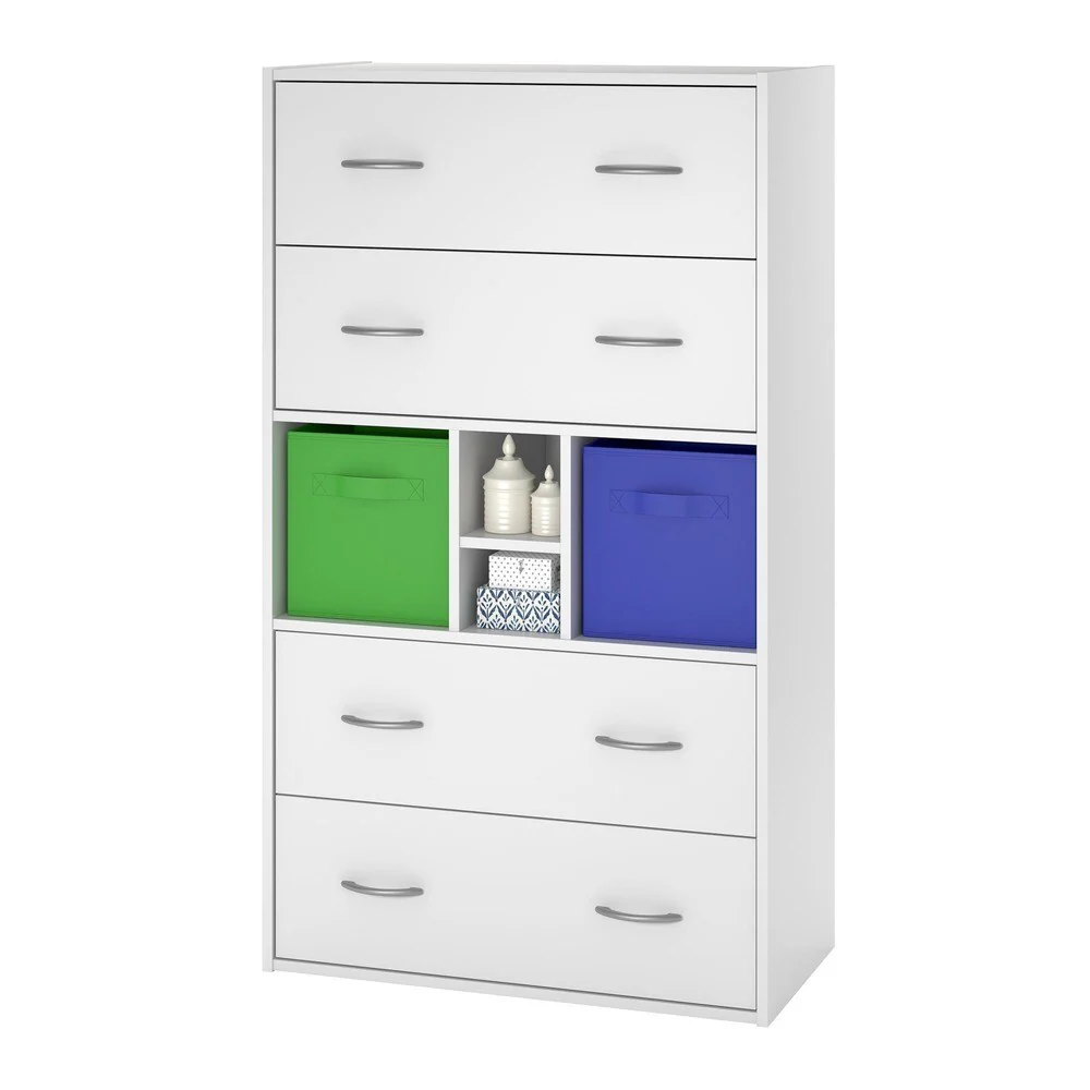 Altra Lucerne 4-drawer Dresser with Fabric Bins by Cosco