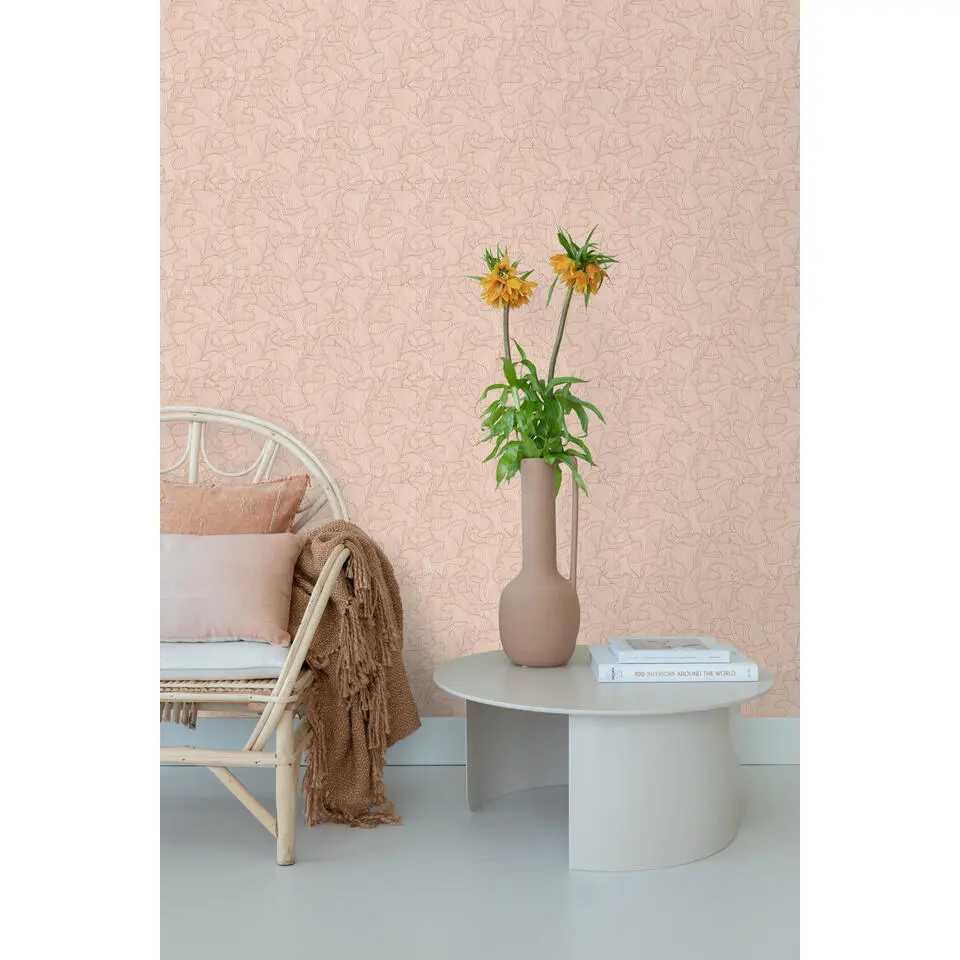 ESTAhome behang koraal terracotta roze - 50 x 900 cm