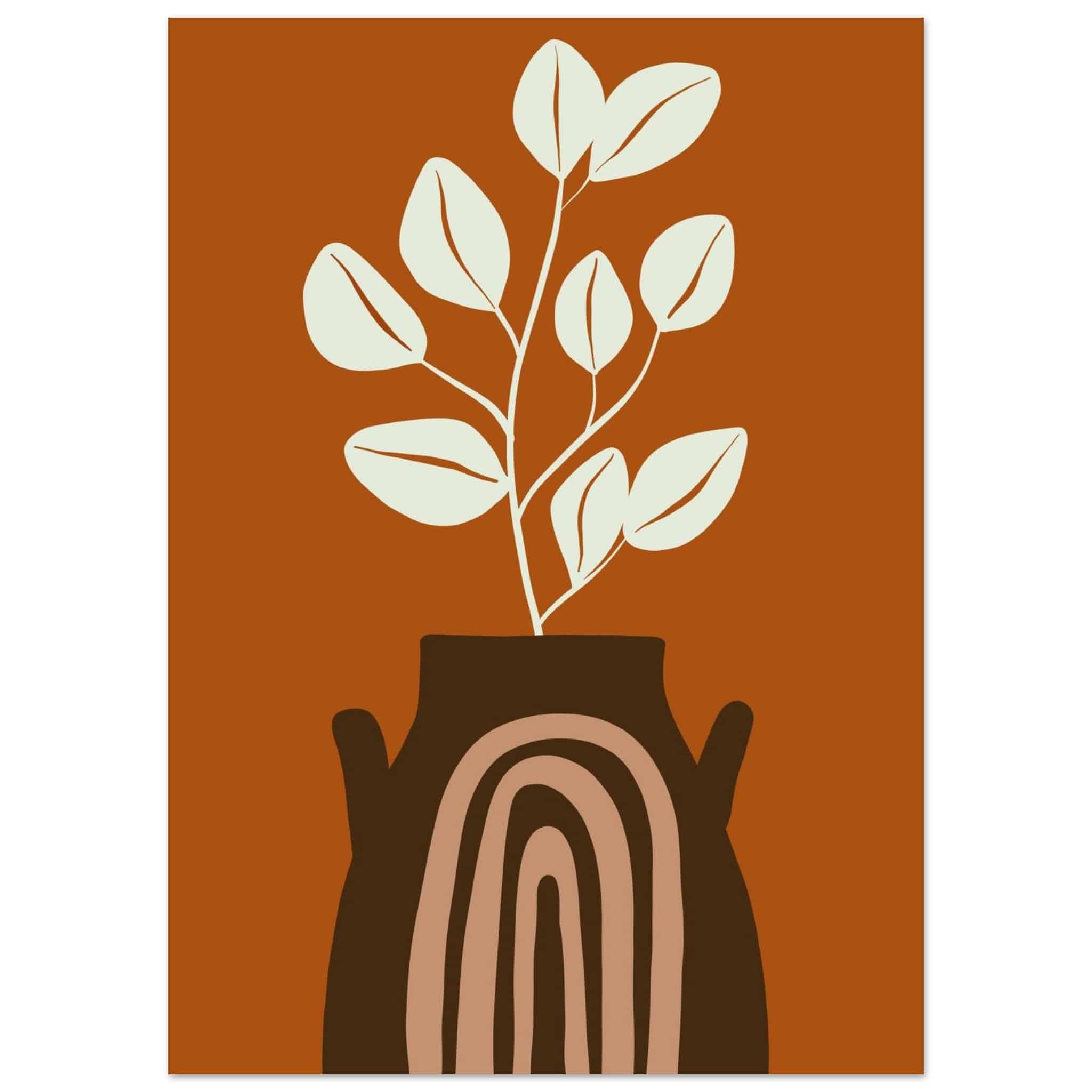 Artfulprints Poster Boho – Terracotta life  - 50x70 cm - Terracotta