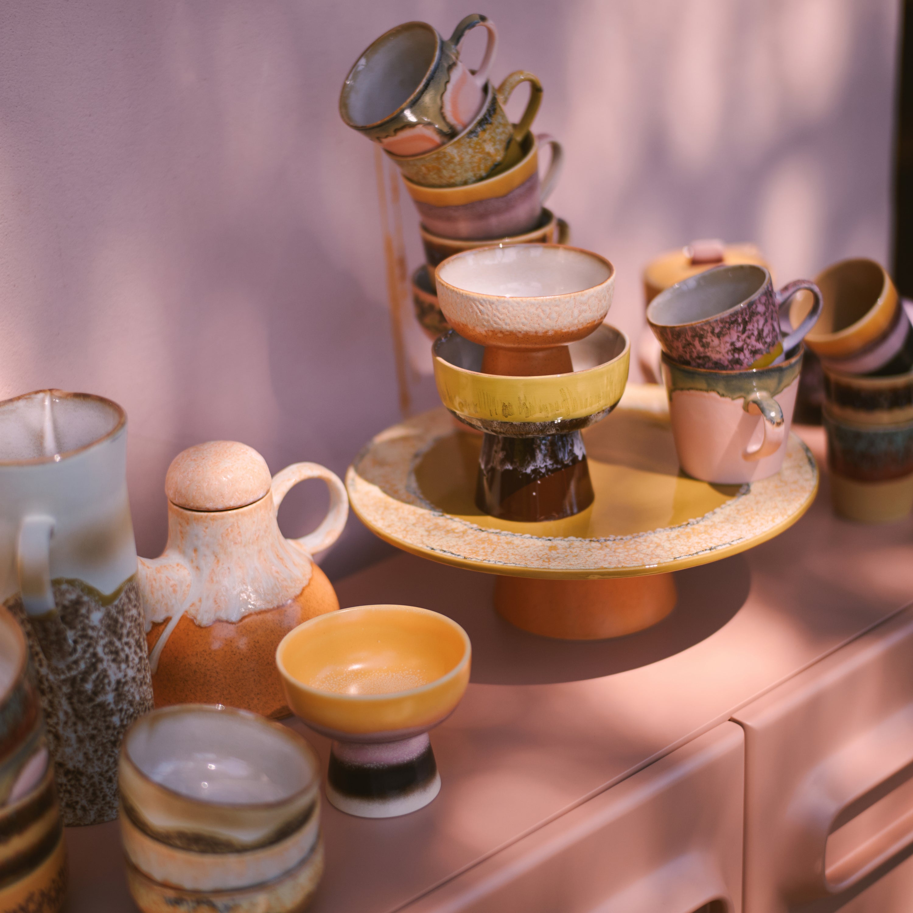 HKliving 70's Ceramics Tapas Schaal Ø 11 cm - Dunes
