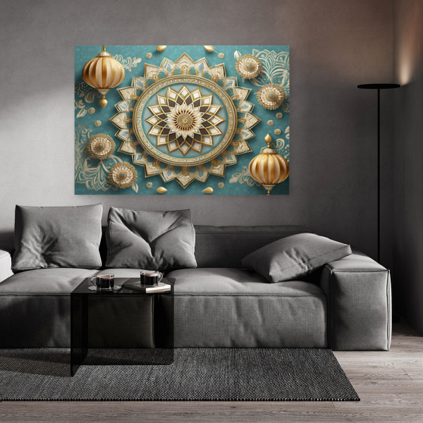 Feeby Obraz na płótnie, Mandala Rozeta Orientalna 60x40