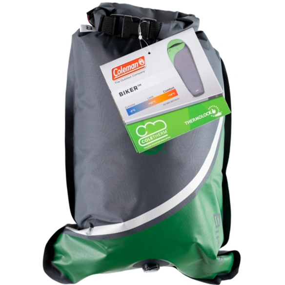 Mumienschlafsack, »Biker«, LxBxH: 220x80x5 cm, grau/grün
