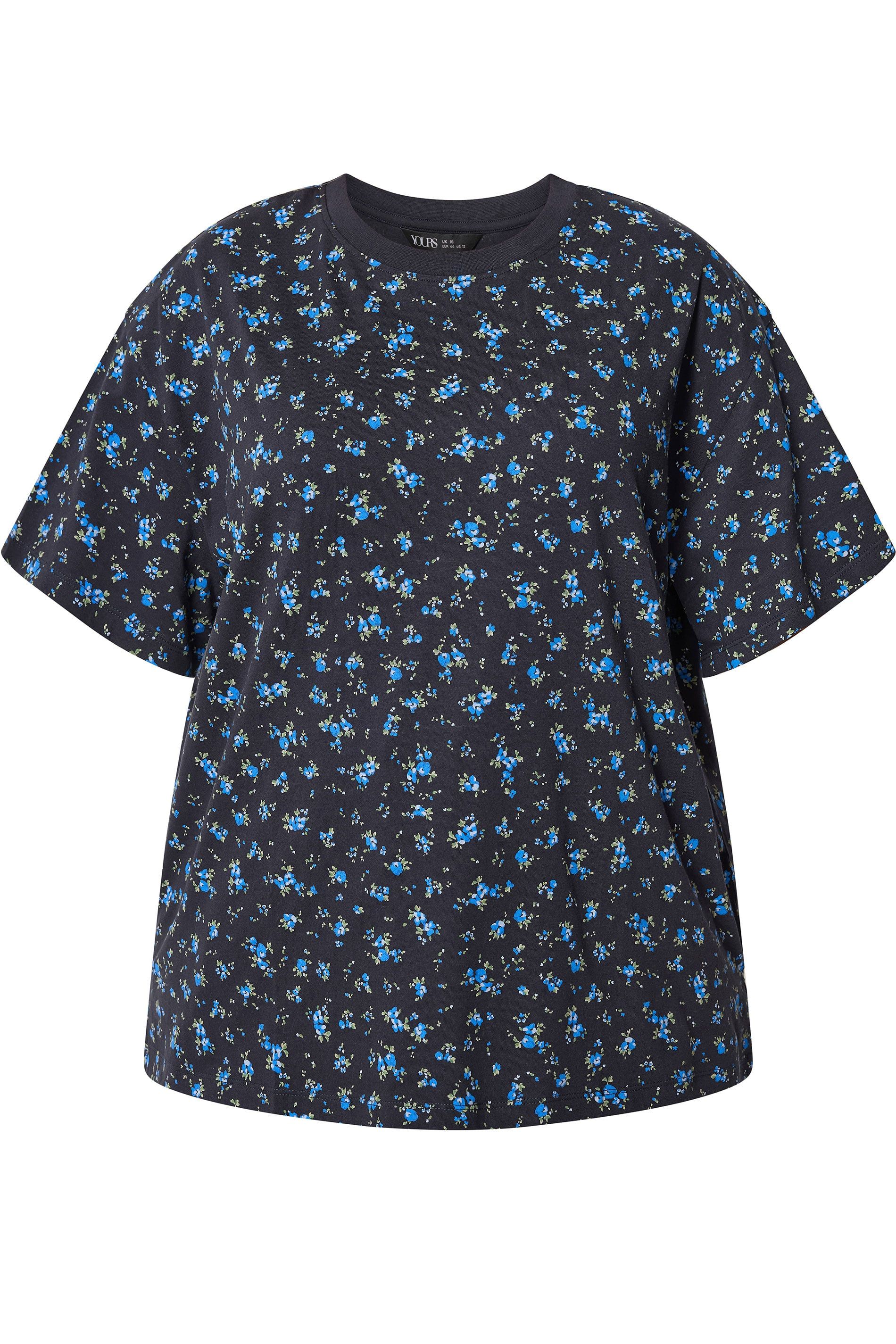 Yours Ditsy Floral Boxy T-Shirt