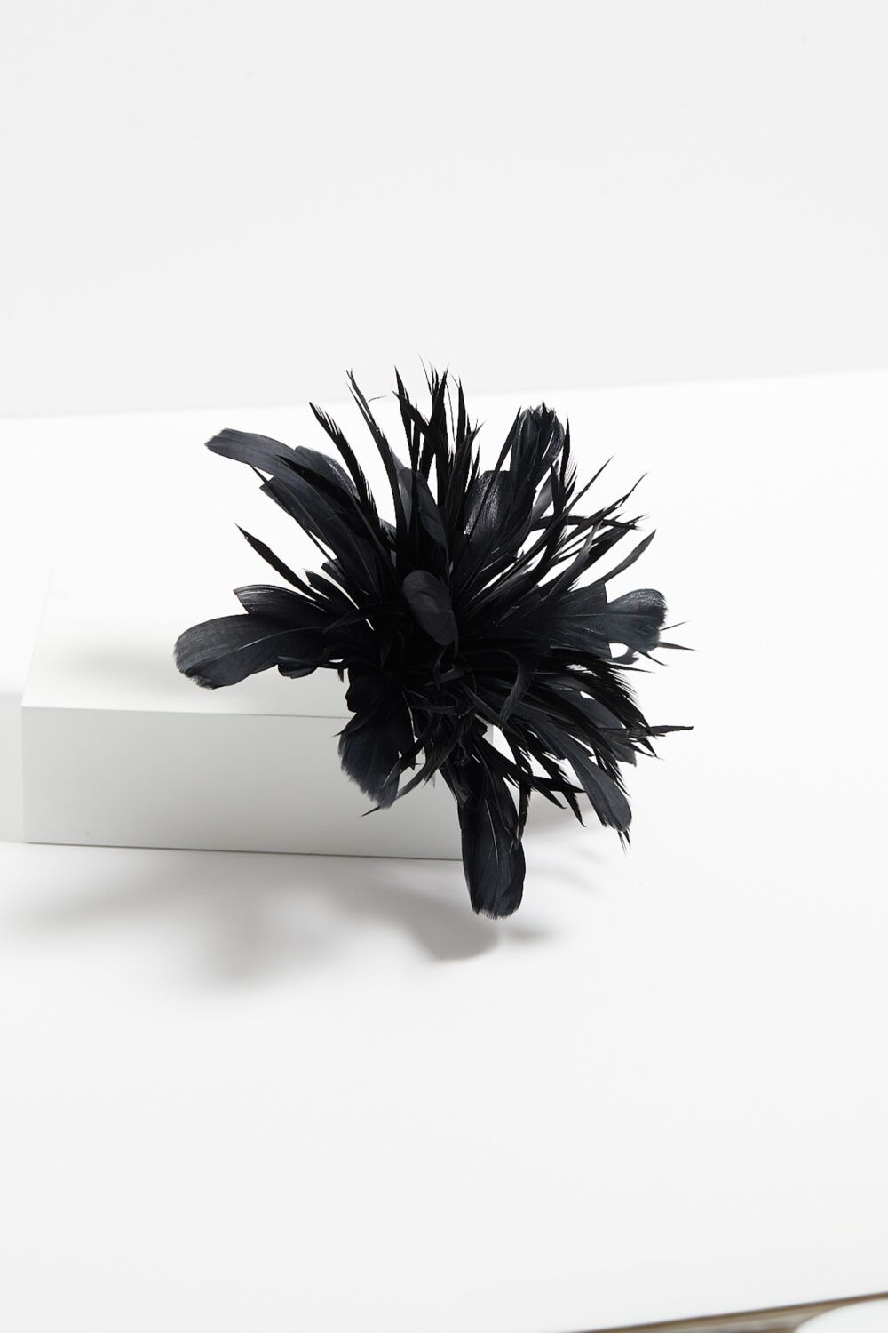 Jon Richard Black Statement Floral Clip Fascinator
