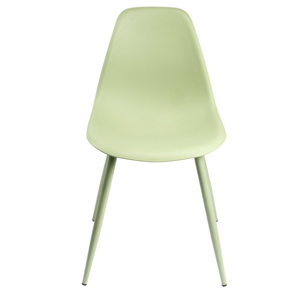 Chaise First métal et plastique vert 42,5xP50xH78,5cm