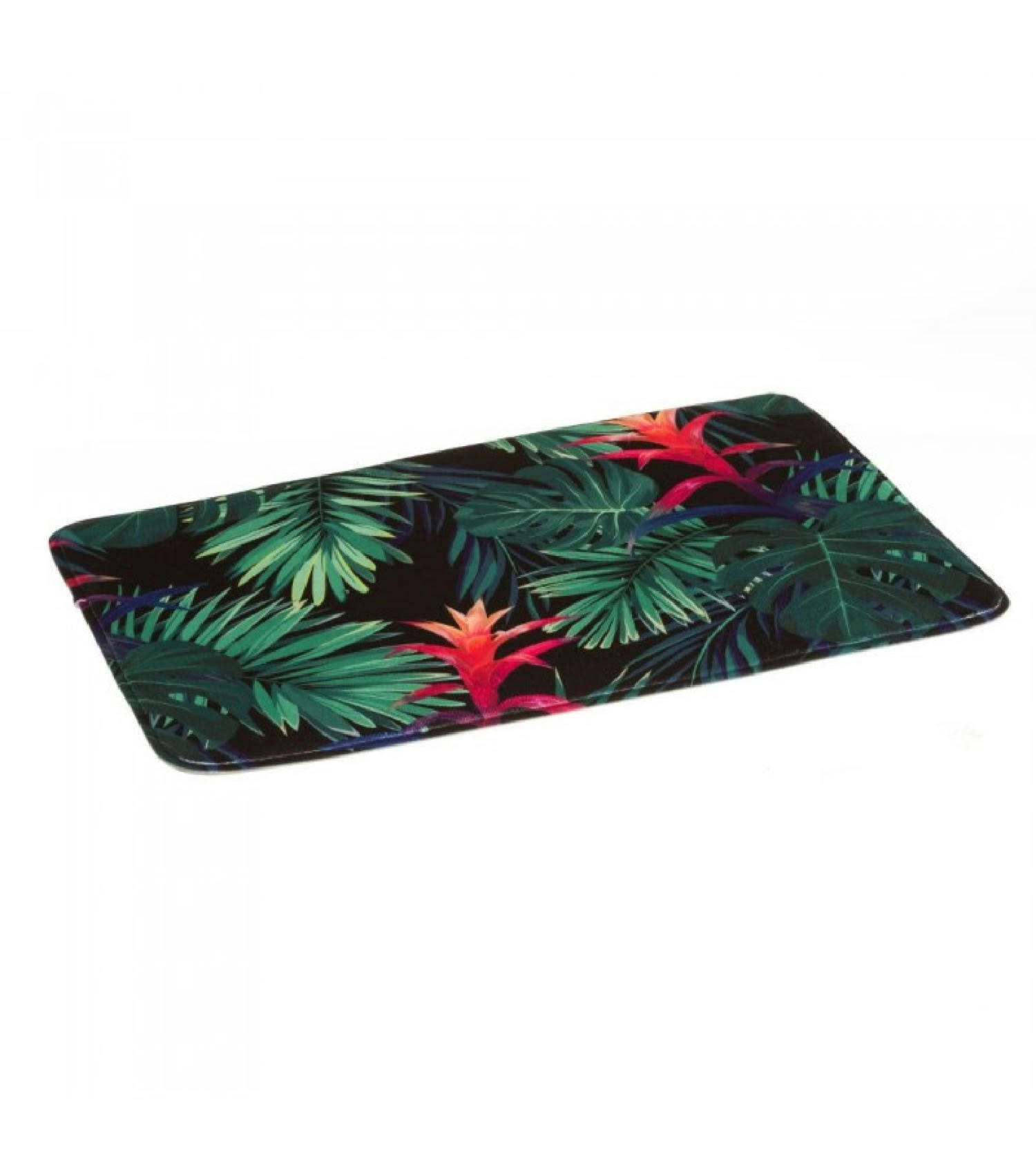 GUZMANIA - Tapis de bain microfibre feuillage 45x70cm