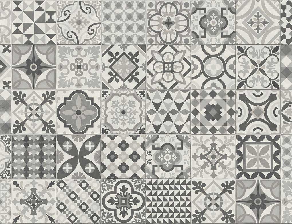PVC Calypso Tile Grau 4m
