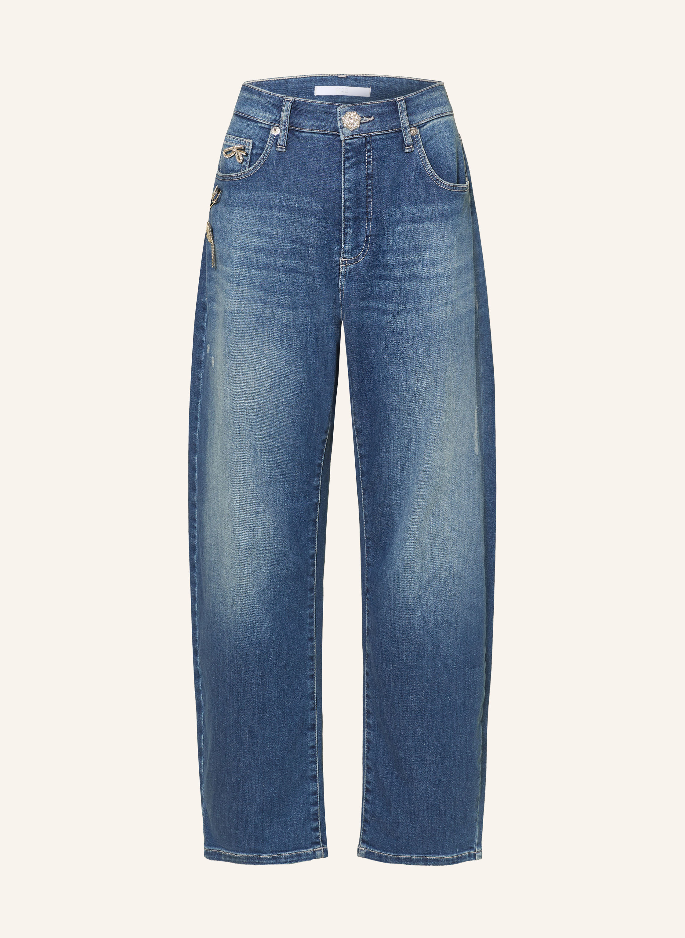 MAC Barrel Jeans DANNI mit Schmucksteinen
