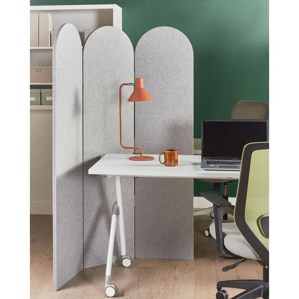 SLIMMY - Kamerscherm - Grijs - 160 x 120 cm - Polyester