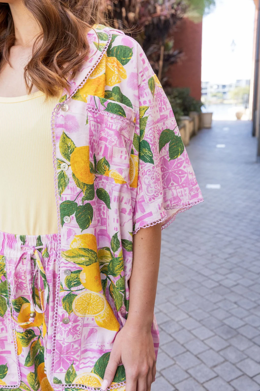 Luella Linen Blend Shirt in Themis