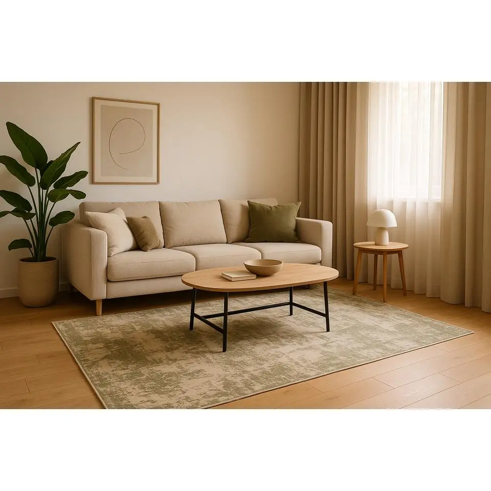 Dutch Lifestyle vloerkleed Lux 1 beige/groen - 160x230cm