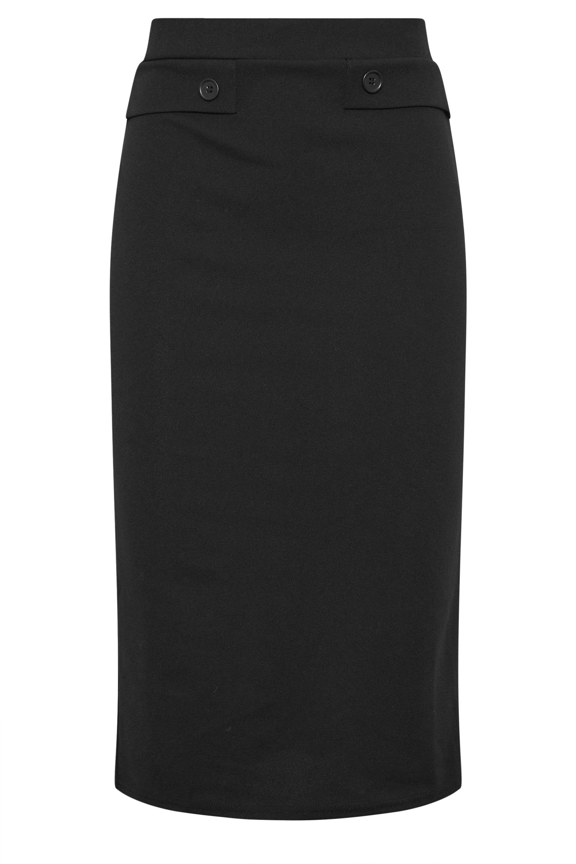 M&Co Button Detail Midi Skirt