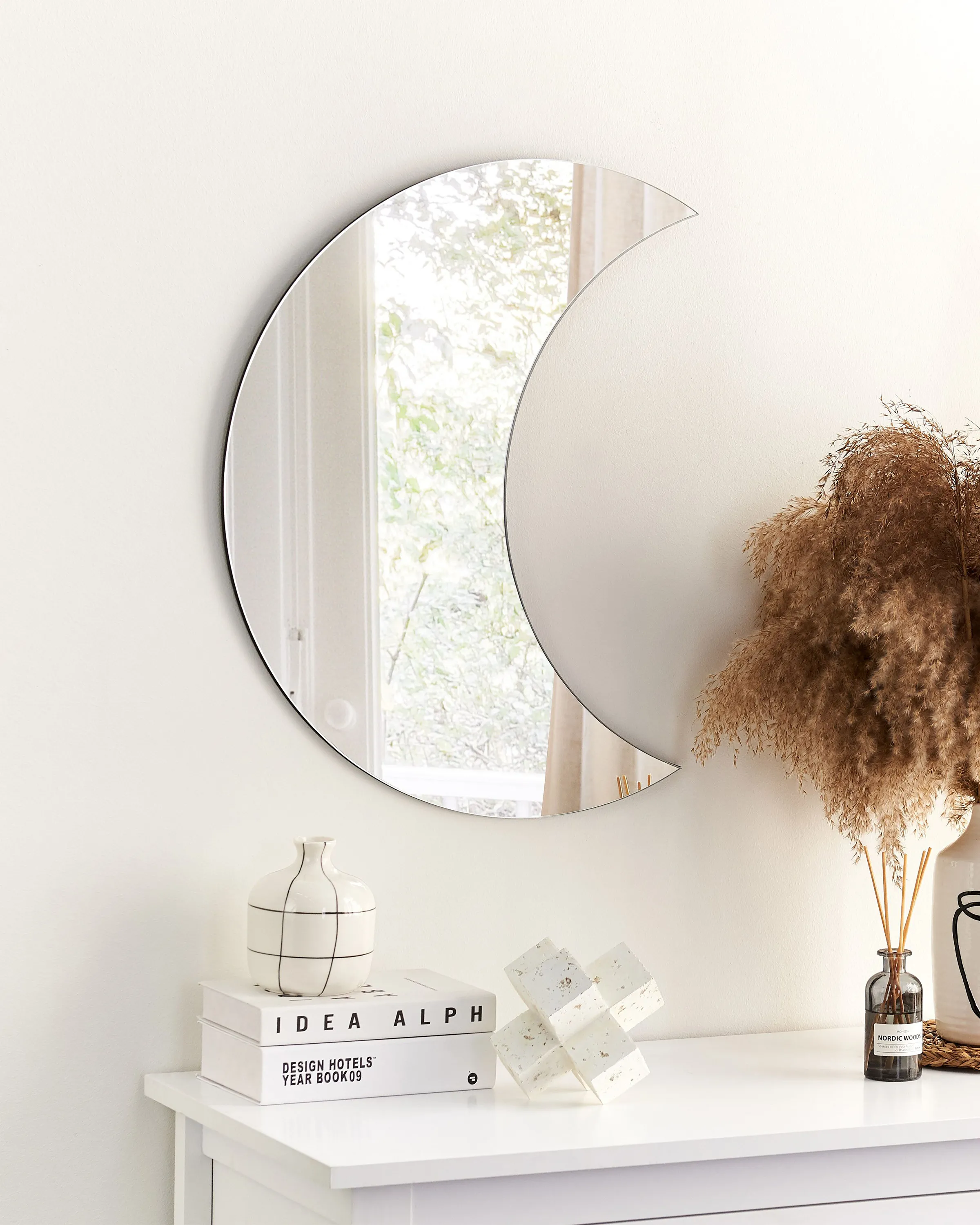 Wall Mirror PESMES 40 cm 60 cm Silver
