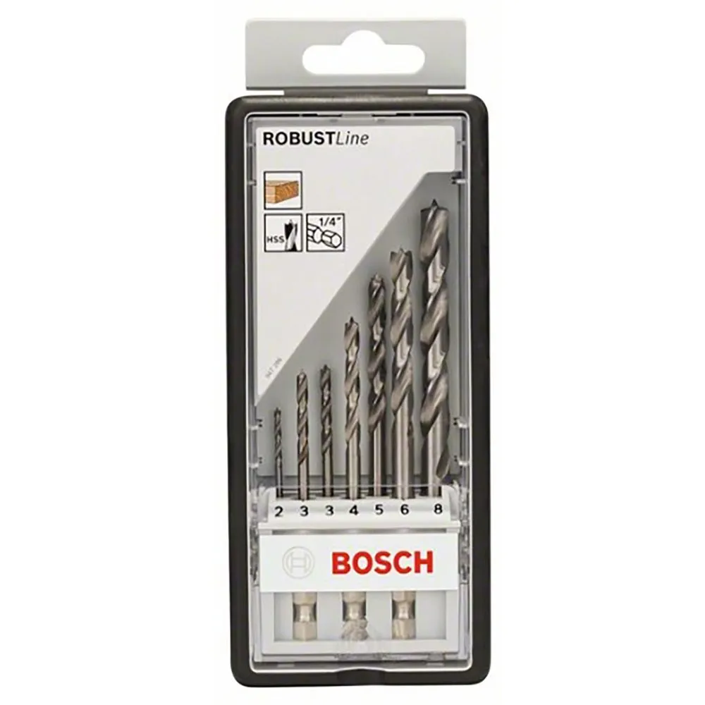 Bosch Hex Robustline 2-8 mm Wood Drill Bit