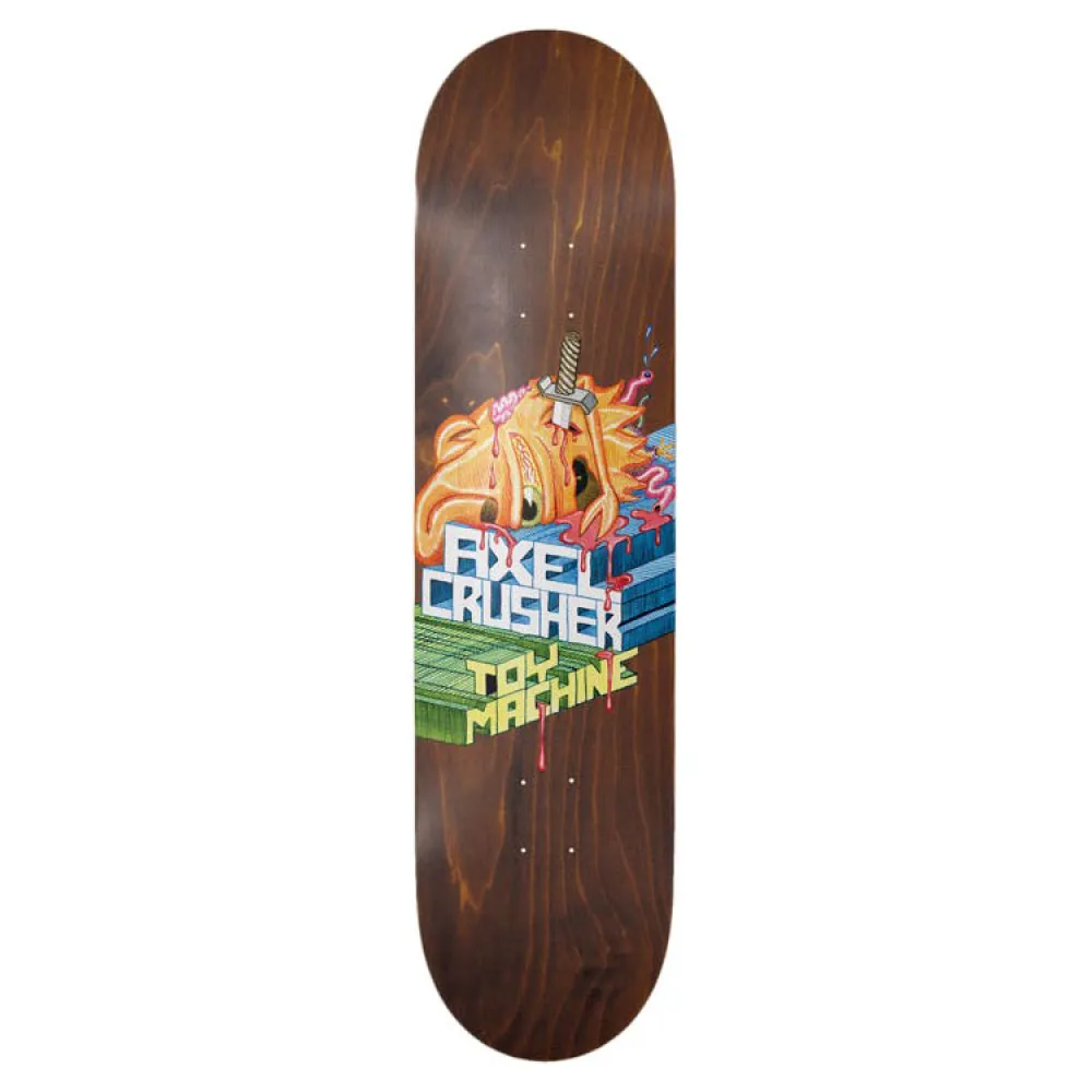 Toy Machine 8.38 axel stabbed skateboard deck