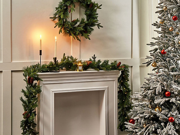 Guirlande de Noël LED KAMERUN 270 cm Vert