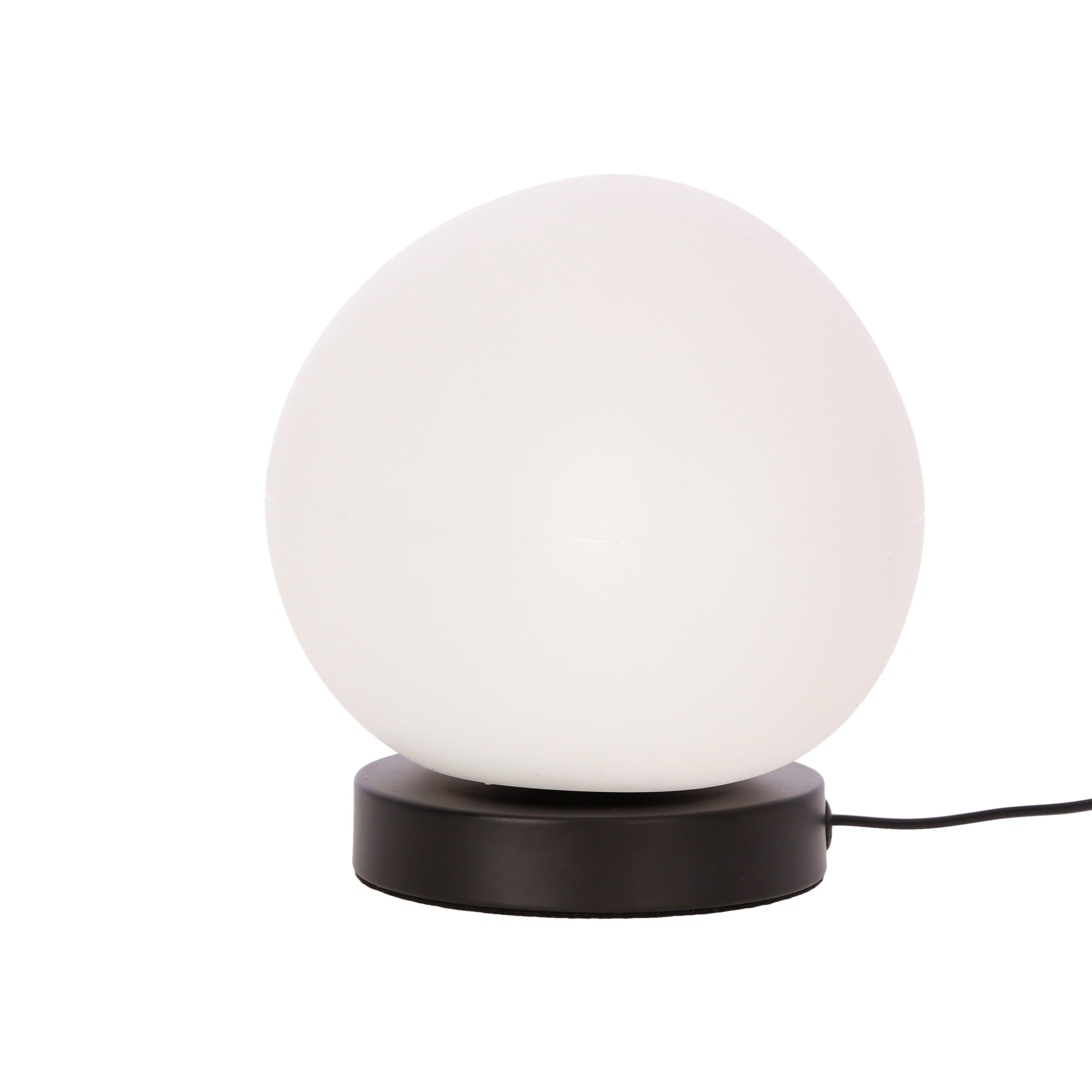 Lampa stołowabiało-czarna STONES 1xE27x40W wys:18,7cm Candellux