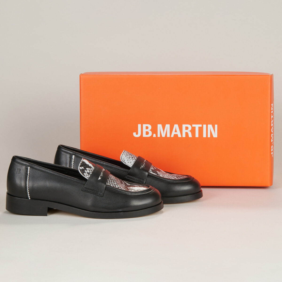 JB Martin - KAYLA - Veal / Black / Goat / Python / Navy blue