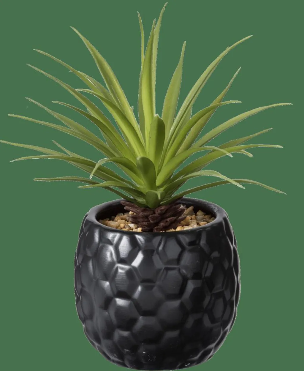 Plantes Artificielles^CASA PINA Plante D&rsquo;ananas En Pot Noir