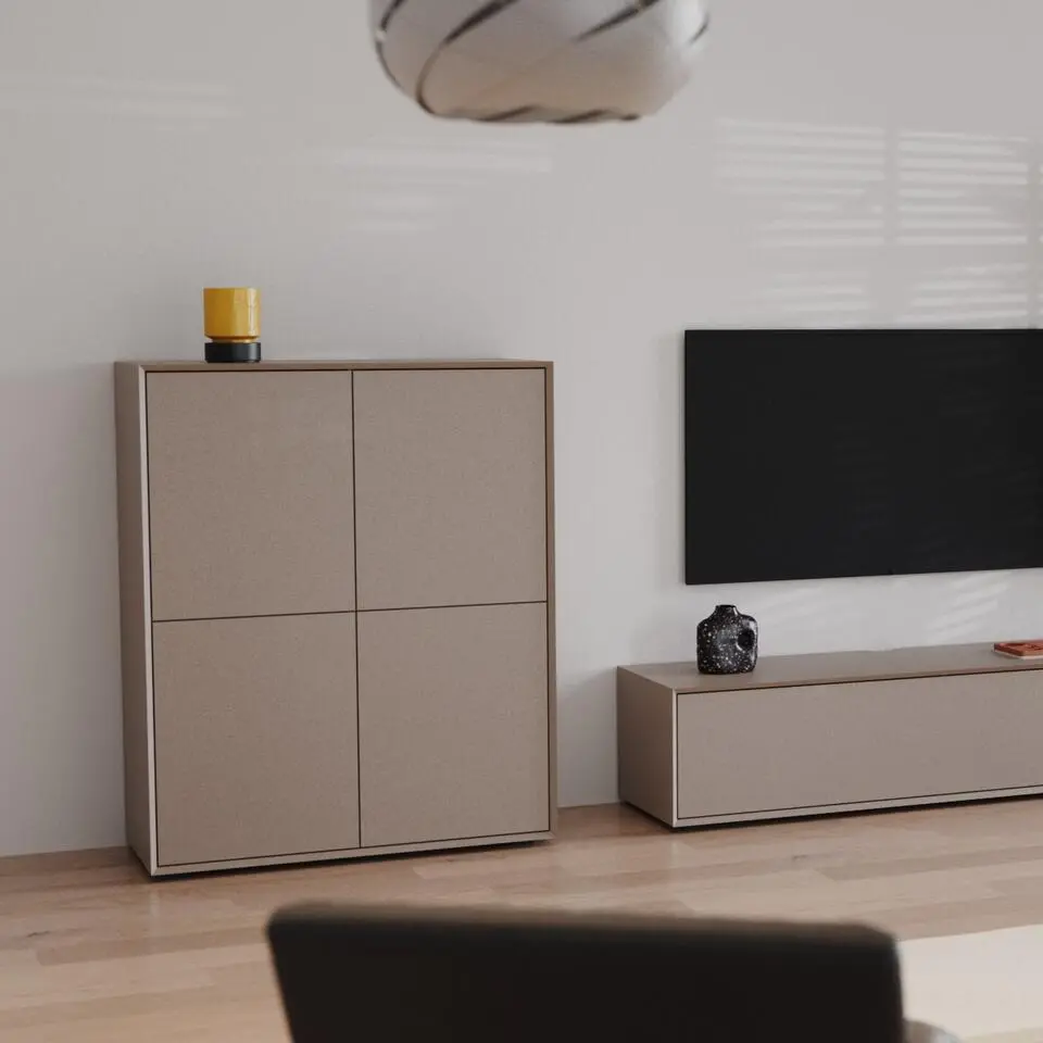 CALICOSY - OR&Eacute;LIA Dressoir - Wit - 43x100x120 cm