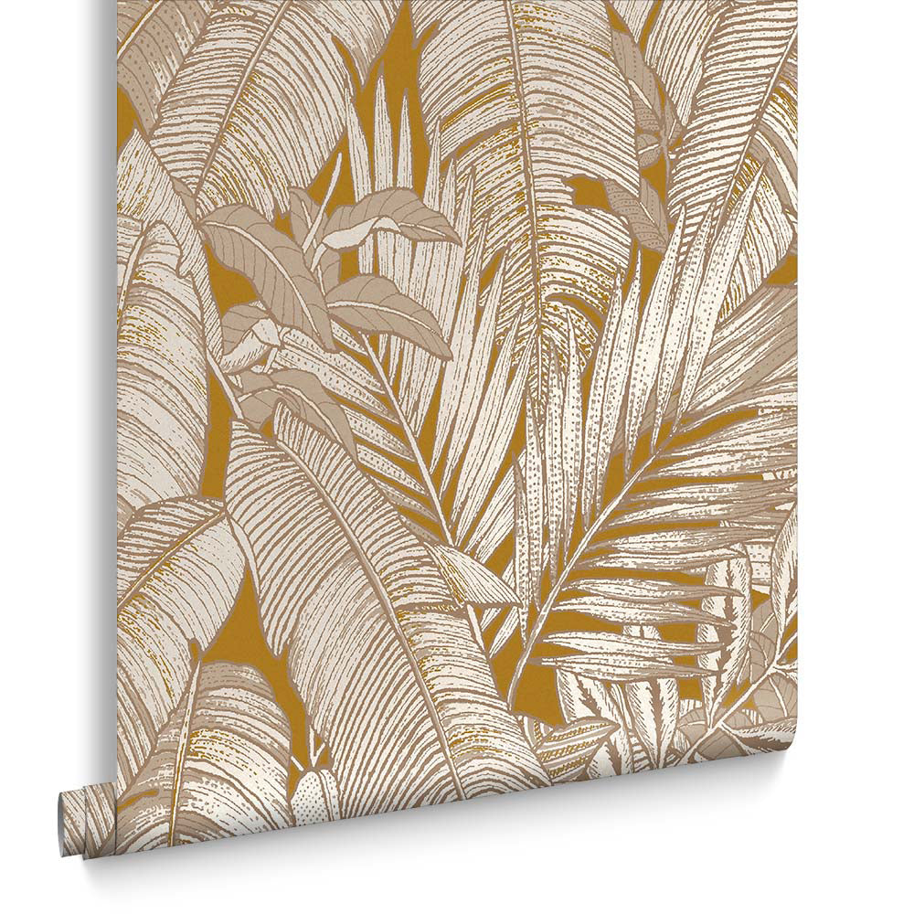 Graham & Brown Vliesbehang - Paradys Tumeric - 10mx52cm