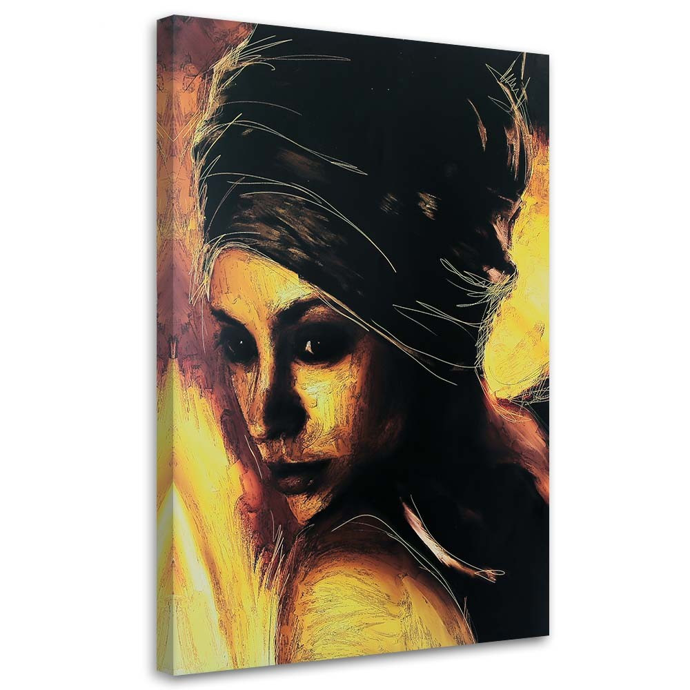 Feeby Obraz na płótnie Zamyślona kobieta portret 40x60