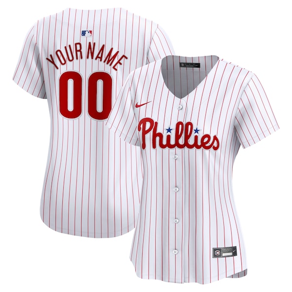Philadelphia Phillies Nike Women's Home Limited Custom Jersey - White