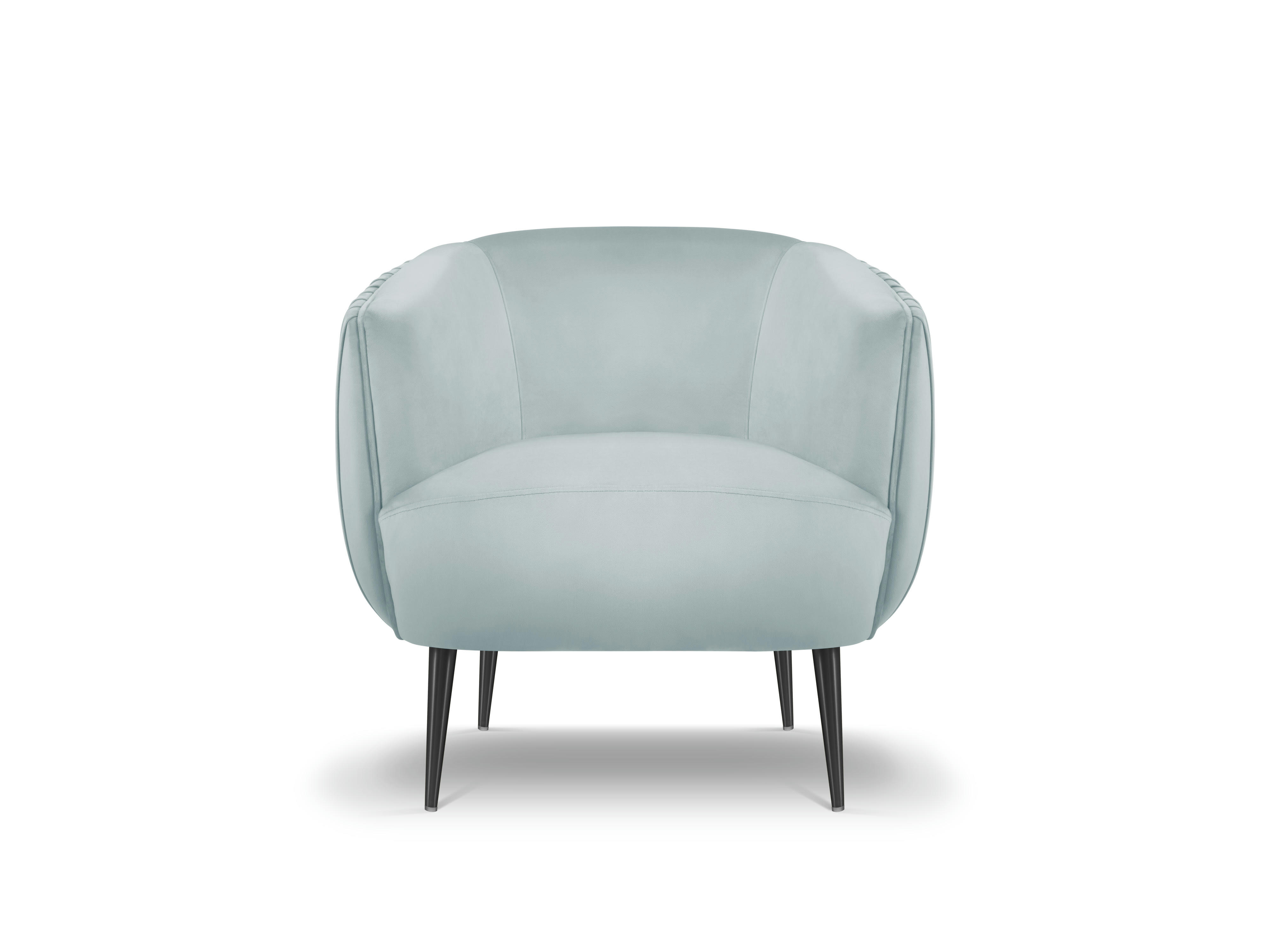 MOSS - Fauteuil en velours pistache