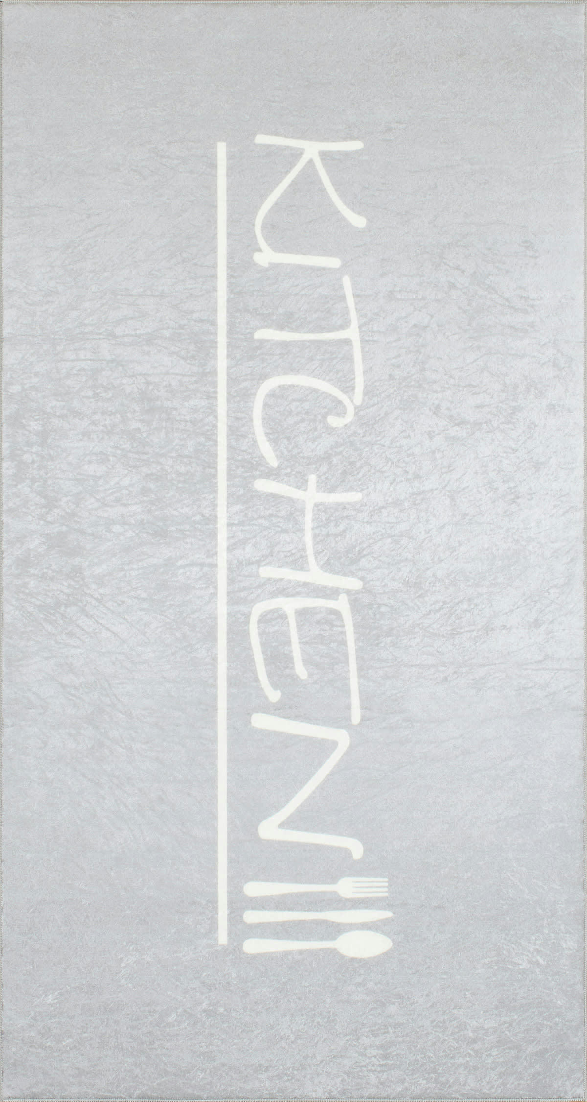 KITCHEN - Tapis de cuisine gris motif kitchen 80x150