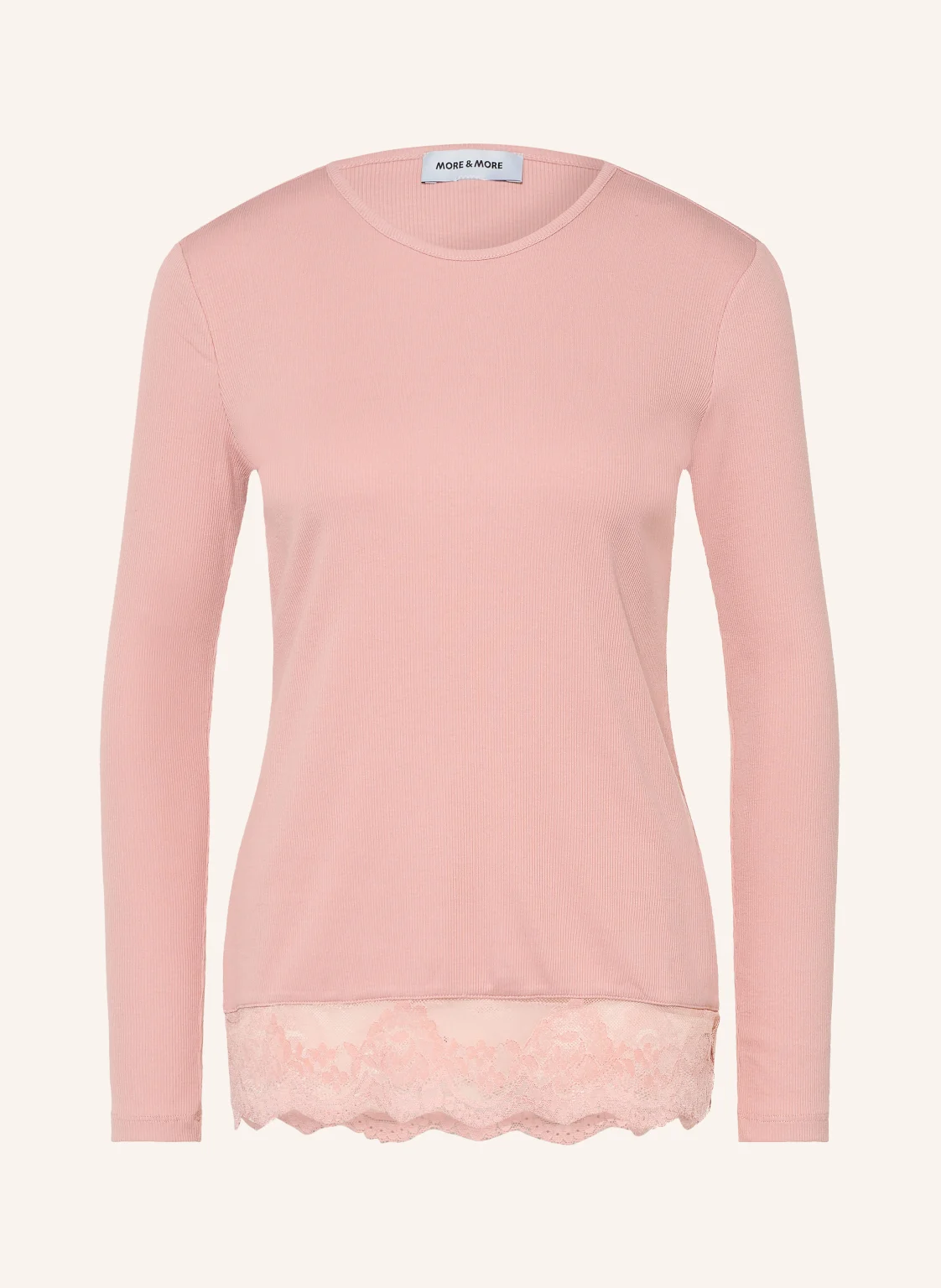MORE & MORE Longsleeve mit Spitze