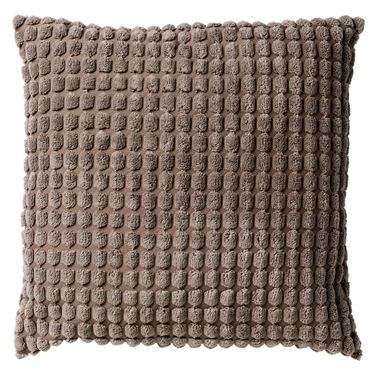ROME - kussenhoes 45x45 cm - effen kleur - 3D-structuur - Driftwood - taupe
