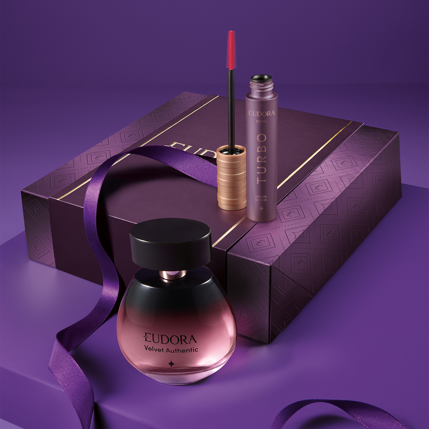 Kit Presente Dia das Mães: Velvet Authentic 100ml   Máscara de Cílios 10g