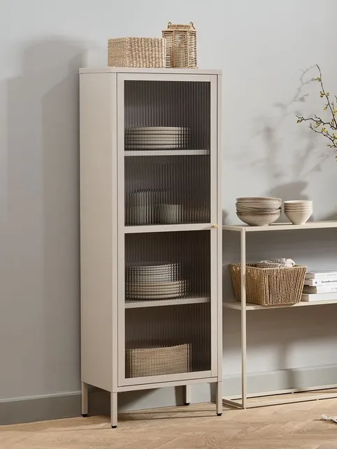 Vitrine HOPTRUP 1 låge beige