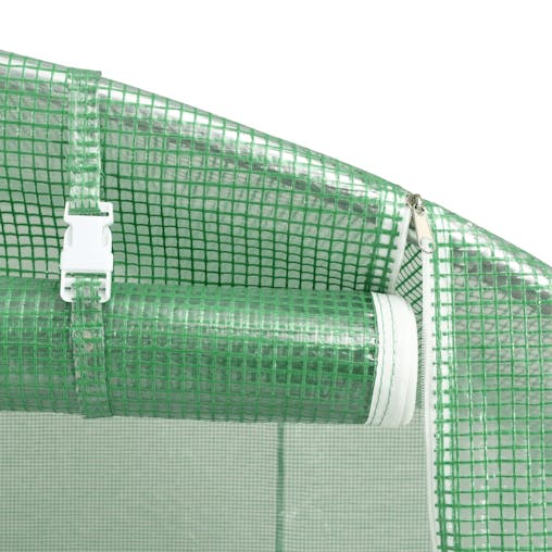 NNEVL Greenhouse with Steel Frame Green 24 m&sup2; 8x3x2 m