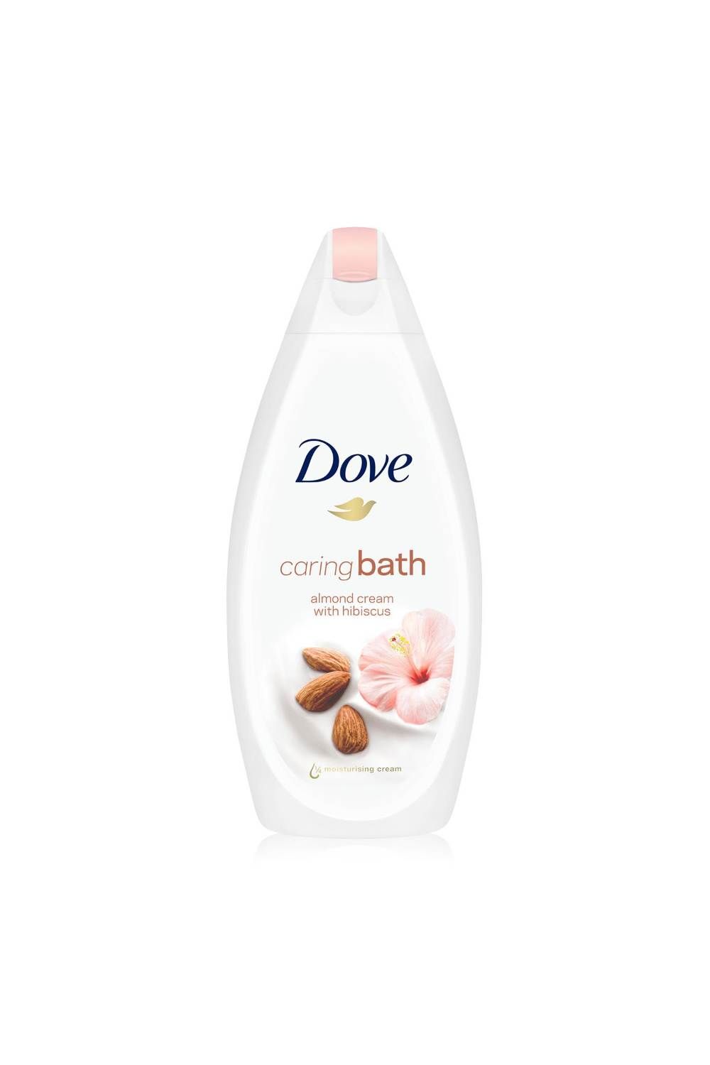 Dove Bath Wash' Almond Cream & Hibiscus Moisturising Cream, 3x 450ml