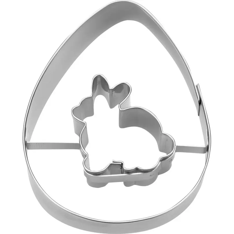 Ausstecher 5er-Set Ei mit Hase