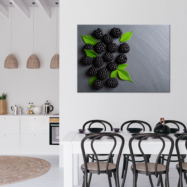 Obraz do kuchni jadalni, Jeżyny owoce natura 30x20