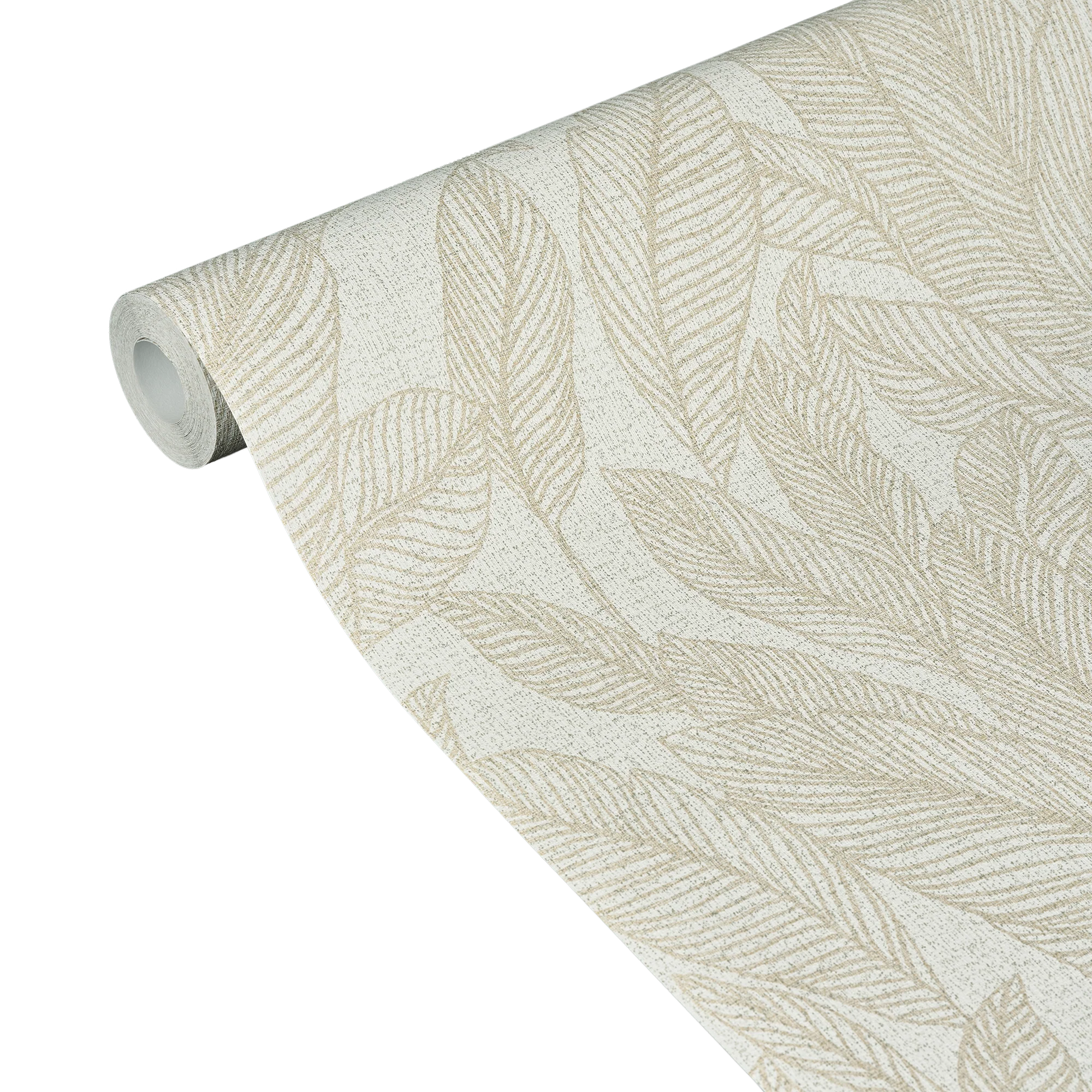 CosmoLiving Papier peint intissé GOLDEN FERN beige clair