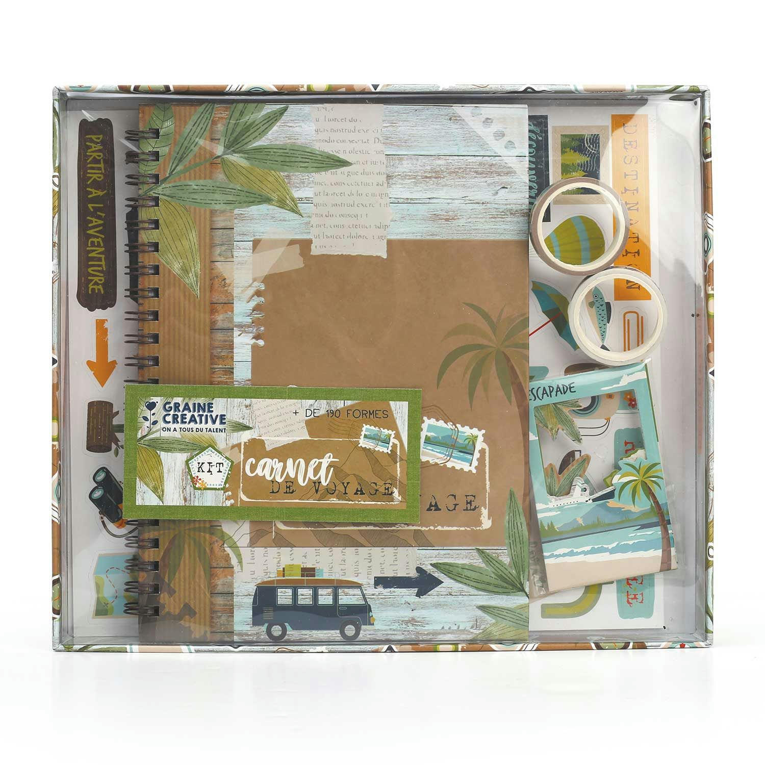 - Kit carnet de voyage scrapbooking