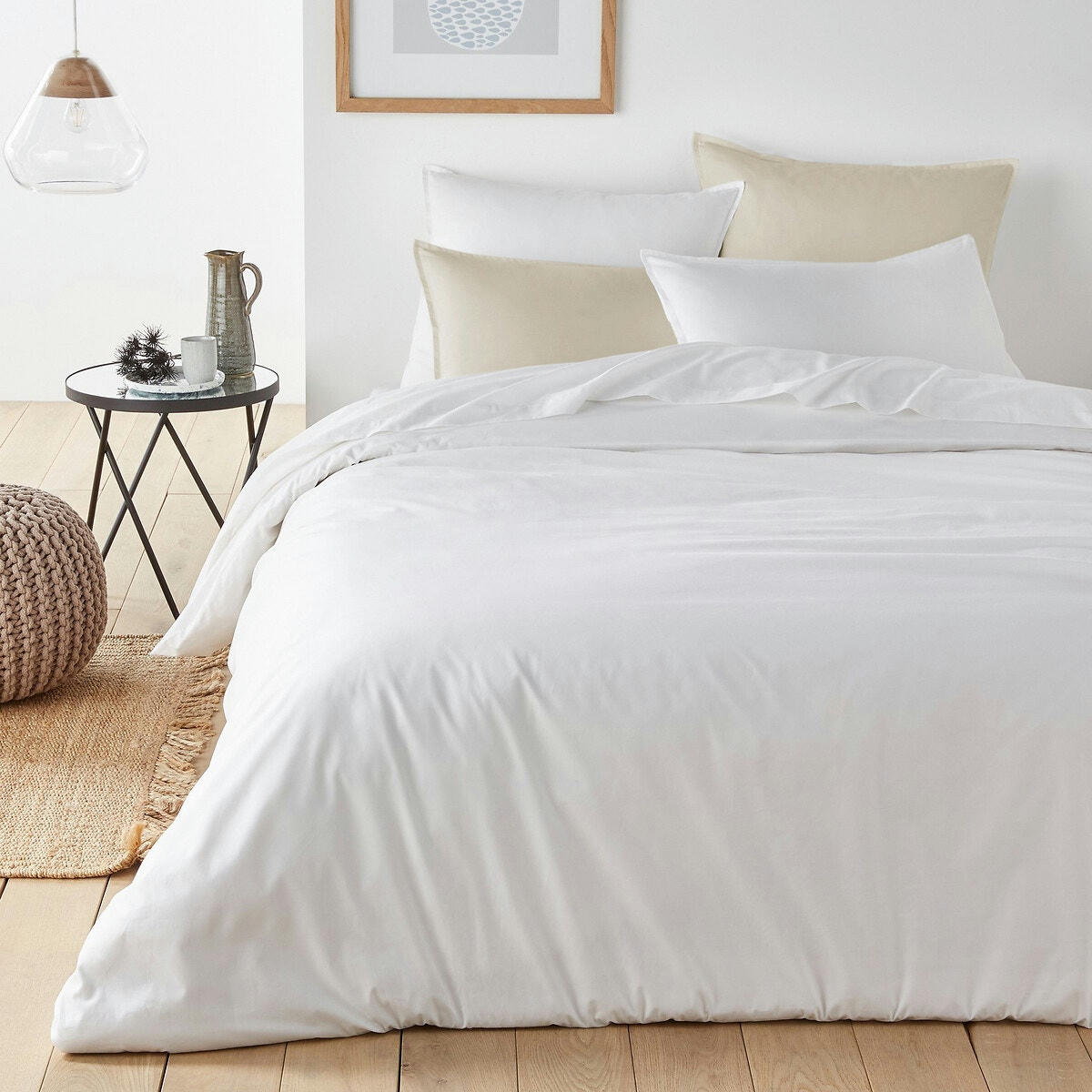 Housse de couette unie percale coton bio Scenario