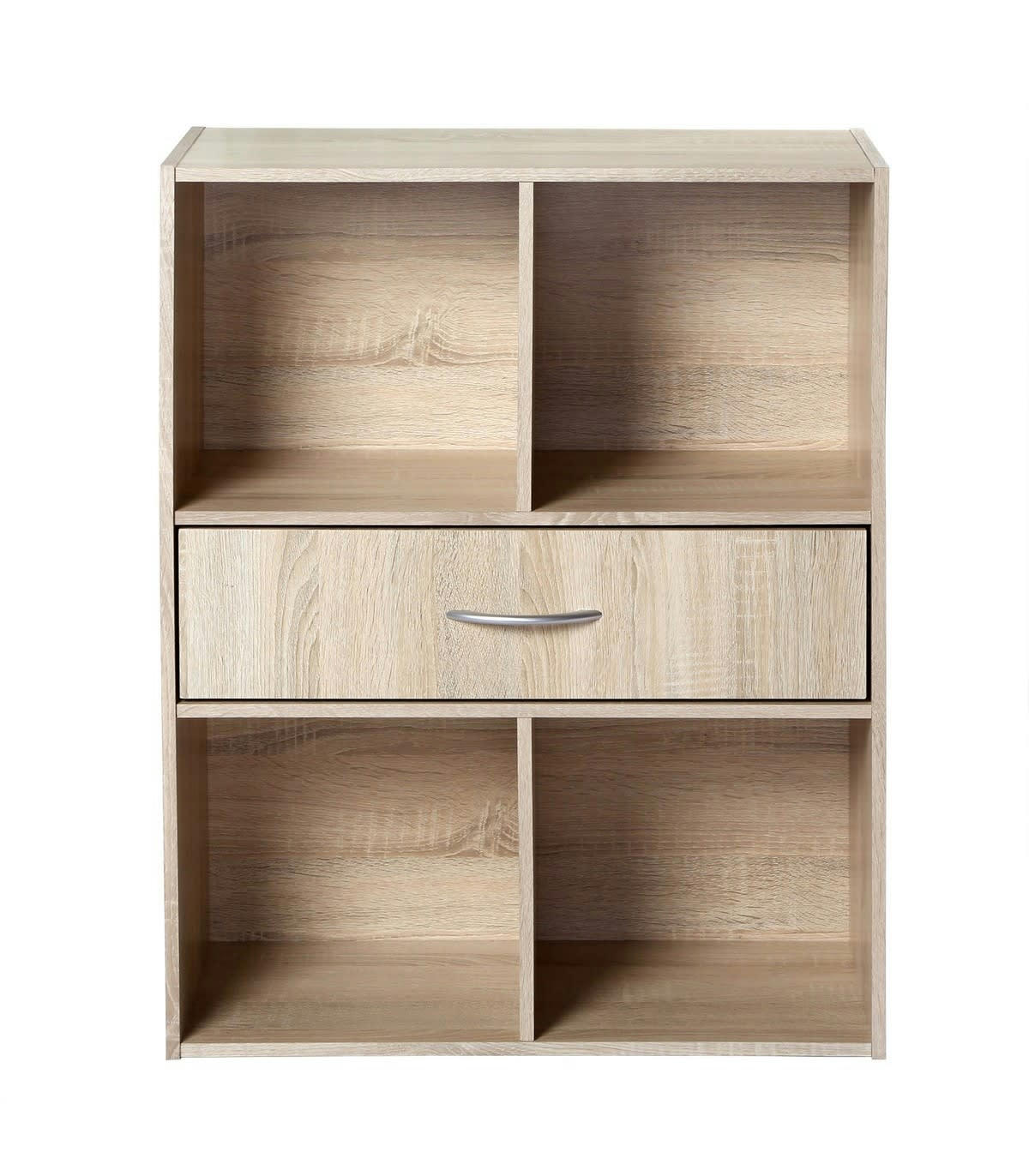 - Etagère de rangement 4 casiers avec un tiroir - Marron