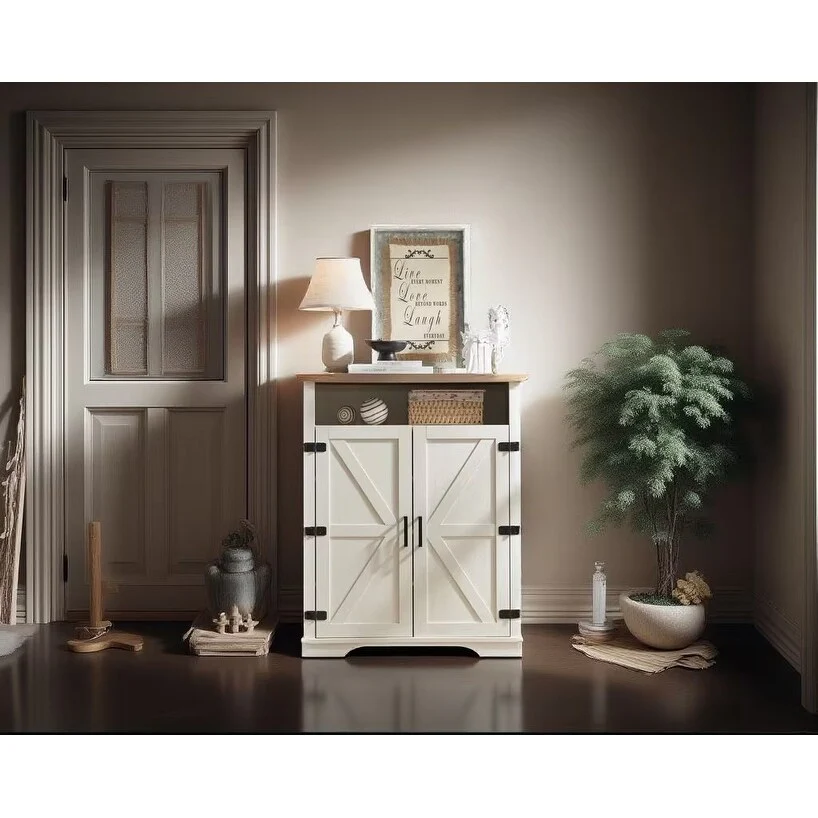 A 6-tier farmhouse shoe cabinet with adjustable shelves, open storage, and anti-tip design for entryways.