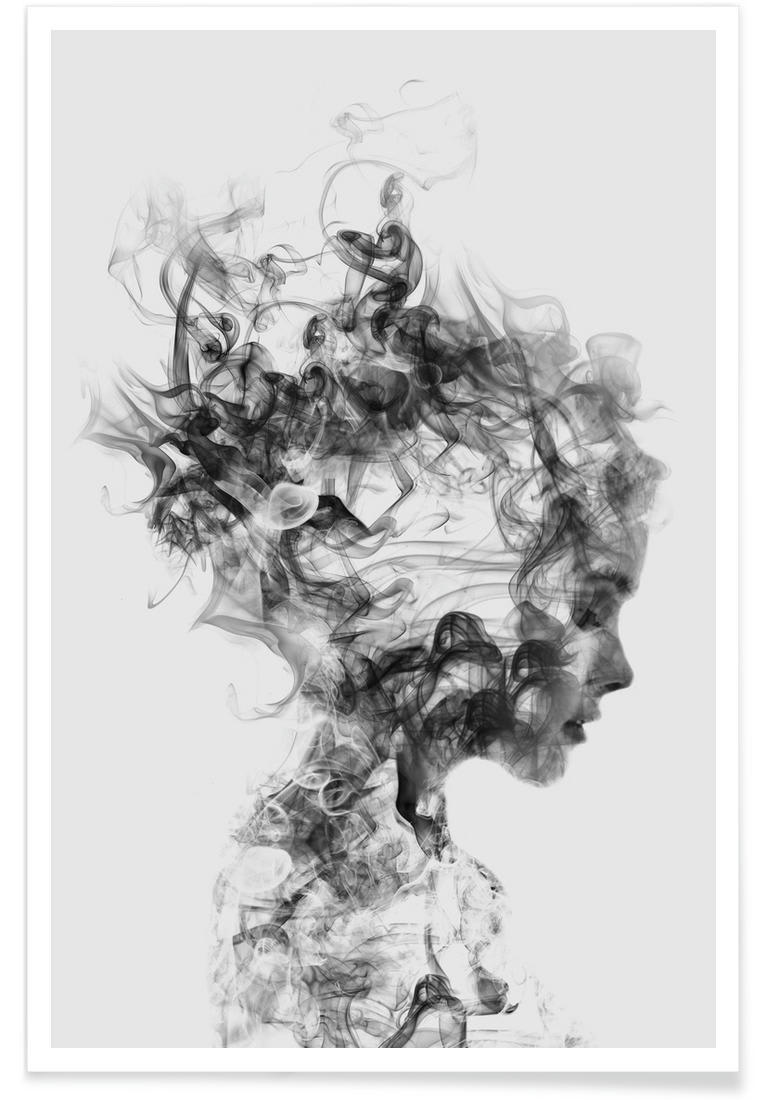 DISSOLVE ME - Affiche blanc & gris