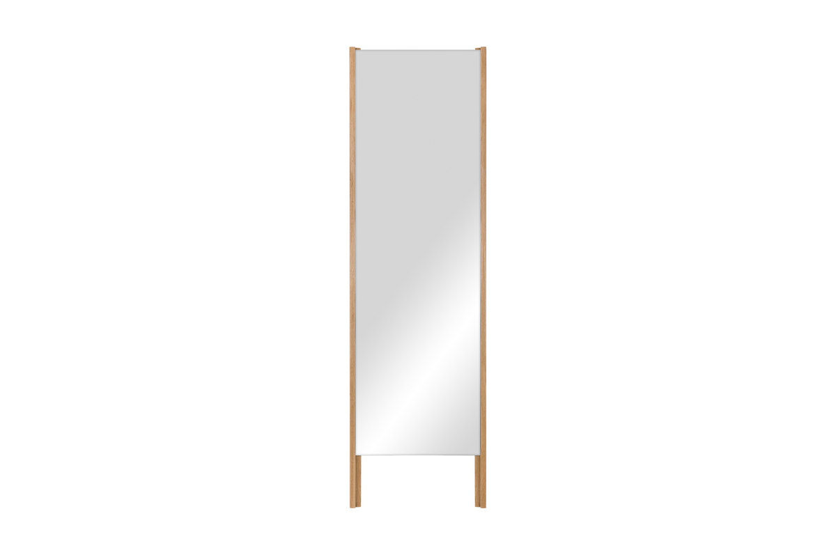noo.ma Lun Leaning Mirror - Staande spiegel massief eiken 171,5 x 54 x 9 cm