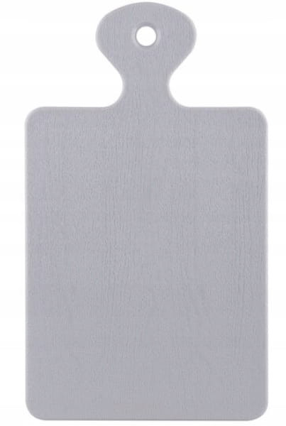 Deska do krojenia plastikowa z rączką 31x17 cm szara do zawieszenia
