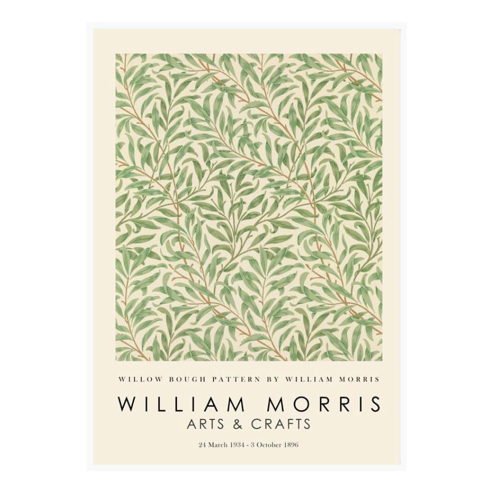 ARTESTA - Affiche décorative avec cadre blanc 40 x 50 cm willow bough pattern