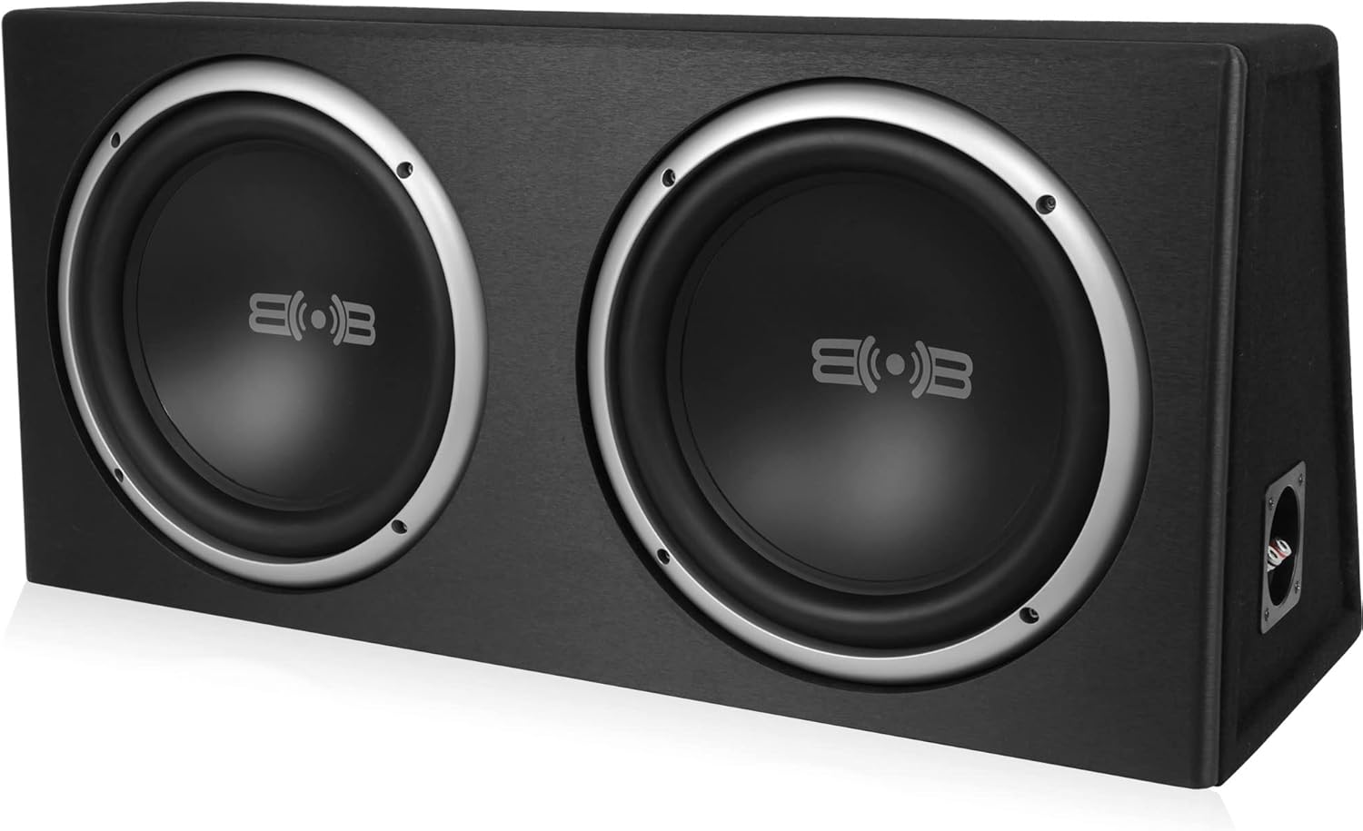 BELVA BPKG210v2 1000W Dual 10 Car Subwoofer with Ported Enclosure  Monoblock Amplifier  Wiring Kit and Remote Bass Knob