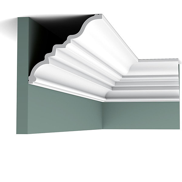 C327 MANOIR corniche plafond Orac Decor - 15,9x14,3x200cm (h x p x L) - A l'unité